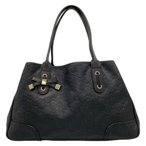 Gucci Tote Bag Princy Guccissima Line 163805 Black Leather